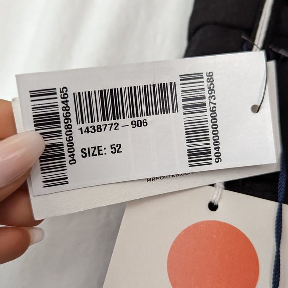 Mr Porter Incotex Black Slim Fit Slacks Size 52 - Picture 10 of 13